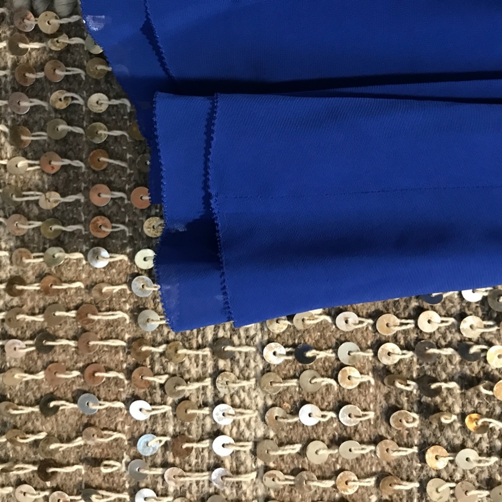 NWT Banana Republic royal blue flounce mini skirt - Picture 4 of 9